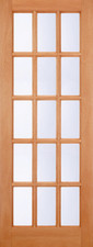 External Hardwood SA 15L Clear Double Glazed Door
