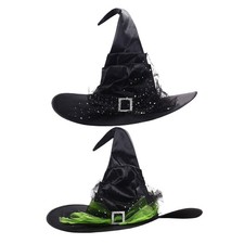 Halloween Wide Brim Witch Hat