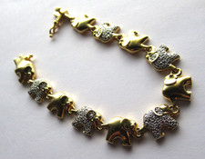 Vintage Gold Plate Elephant