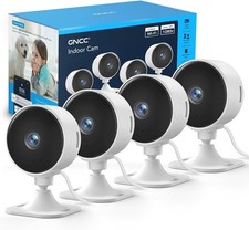 GC3 4-Pack CCTV Cameras for House Security, 1080P Indoor Camera with Pet/Baby Mo