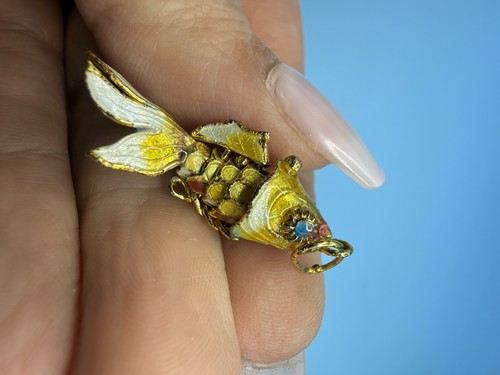 Vintage cloisonne articulated - vintage,