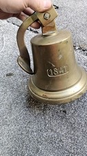 SOLID BRASS SHIP /PUB FARM BELL 1841 MARKED