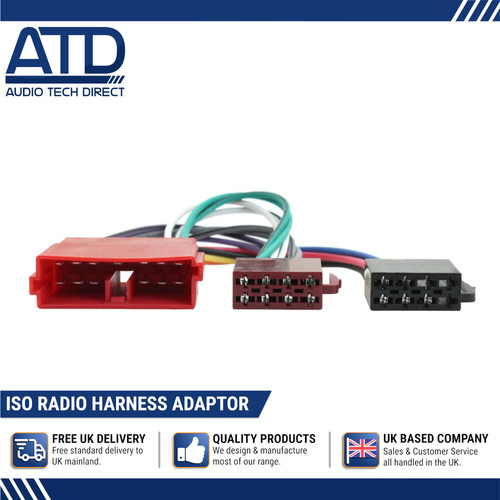 Car radio iso harness adaptor - iso,