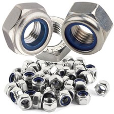 Hex Nyloc Nuts M3 M4 M5 M6 M8