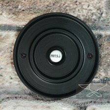 Black classical round push - classical,