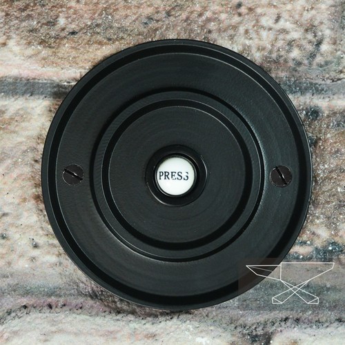 Black classical round push - black,