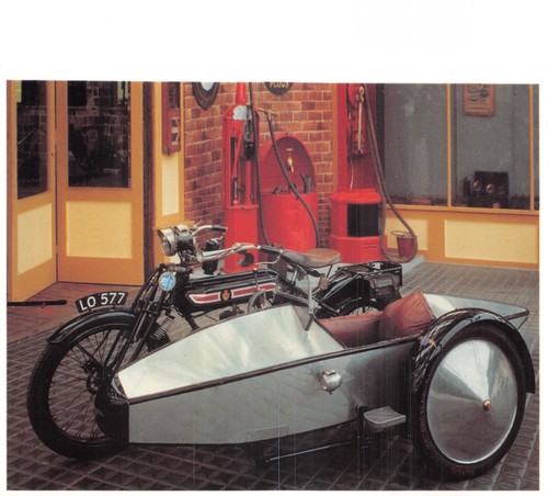 Mayfair postcard motorcycle - mayfair,