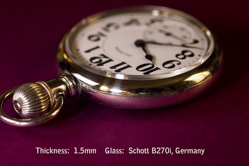 New glass pocket watch crystal - pocket,