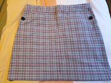 Ben Sherman Cotton Check Skirt UK XL Mod Skinhead Girl Pink Black