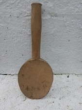 Vintage French Wooden Spoon Rustic Treen Primitive Wood Country