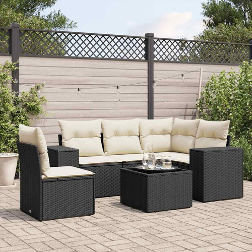 Garden sofa set black - garden,