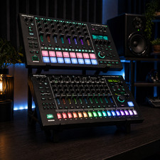 2 Tier Desktop Synth Stand