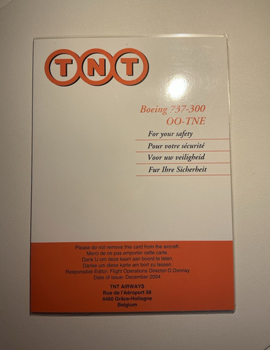 Rare tnt airways boeing - tnt,