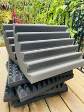 (New / Unused) 4x Pro Acoustic Absorption Foam Tiles & 2x Bass Traps - RRP £111
