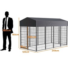 Jumbo Outdoor Dog Kennel w/