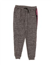 SUPERDRY Womens Tracksuit Trousers Joggers UK 14 Large  Grey Colourblock AF06