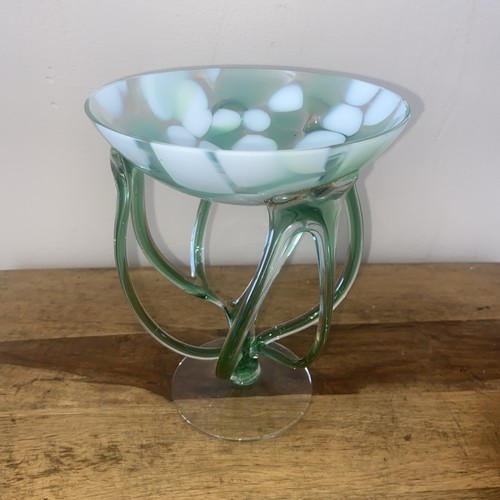 Vintage art glass - art, jellyfish