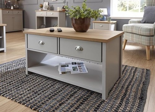 Drawer storage coffee table - storage,