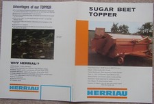 HERRIAU Sugar Beet Topper brochure/leaflet