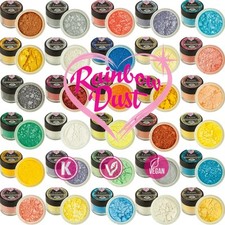 Rainbow Dust Lustre Edible Shimmer Powder Colour Cake Decorating