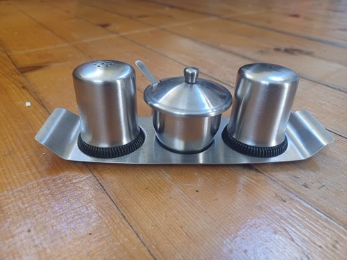 Vintage stainless steel cruet - stainless,