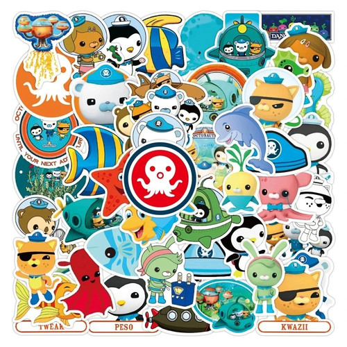 50pcs set octonauts - octonauts, octopod