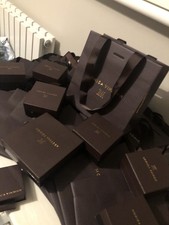 NEW 24 X MONICA VINADER JEWELLERY GIFT BAGS WITH TIE RIBBON+8 FREE BOXES RESELL