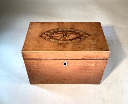 Antique georgian satinwood tea - antique,