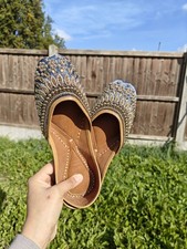 Classic Punjabi Jutti Ethnic Mojari with pearl and stone work