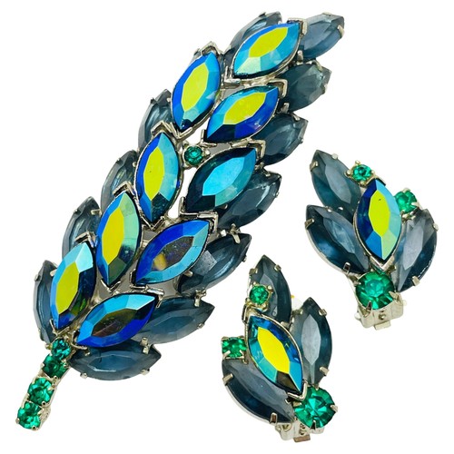 Vintage silver blue - , green