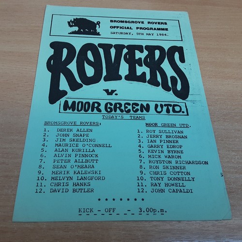 Bromsgrove rovers moor green - v,