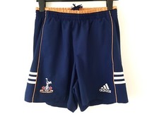 Tottenham Hotspur Training Shorts. 30" Original Adidas. Blue Adults Football.