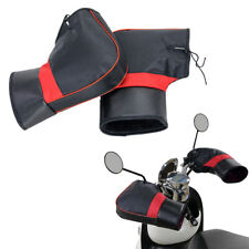 2X Motorcycle Bike Scooter Handlebar Gloves Hand Muffs Winter Cycling Warm Mitt