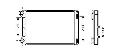 Fits fiat idea radiator 9 - fits,