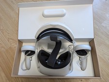 Meta Oculus Quest 2 VR Headset with Controllers  and elite battery head strap