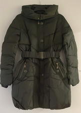 Greyish Green Womens Hooded