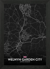 Welwyn Garden City UK Framed
