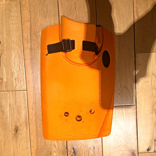 Orange ice hockey goalie neck - orange,