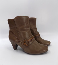 Clarks Brown Leather Boots UK