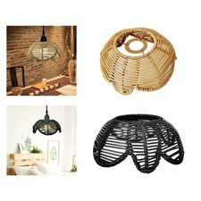 Loto -shaped wicker screen