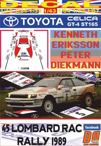 Decal toyota celica - decal, gt-4