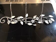 Art Nouveau Style Set Of Three Coat Hooks Floral Design Shabby Chic