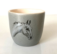Vintage GREY HORSE HEAD EGG