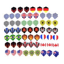 60pcs Dart Flights In 20 Kinds