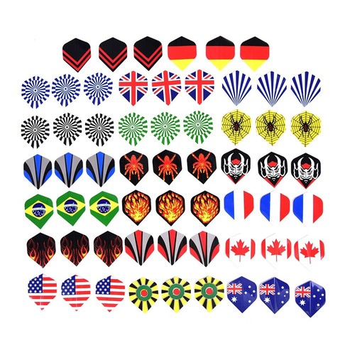 60pcs dart flights kinds - in,