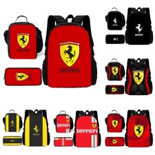 Sports Racing Car Backpack Bookbag School Lunch Bag Rucksack Pencil Case Set UK