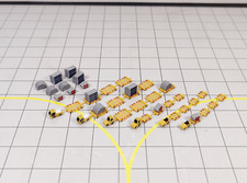 6x DHL Yellow TUG & DOLLY ULD