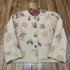 Vtg 90s wooded river fleece - 90s,