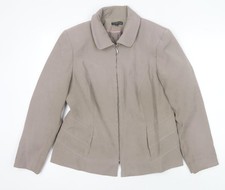 ellie louise Women’s Beige Size 16 Full Zip Jacket