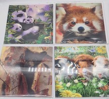 4x 3D Greetings Birthday Cards